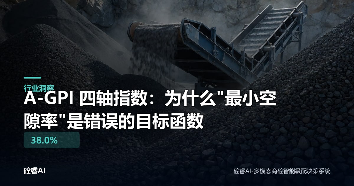 A-GPI 四轴指数：为什么"最小空隙率"是错误的目标函数
