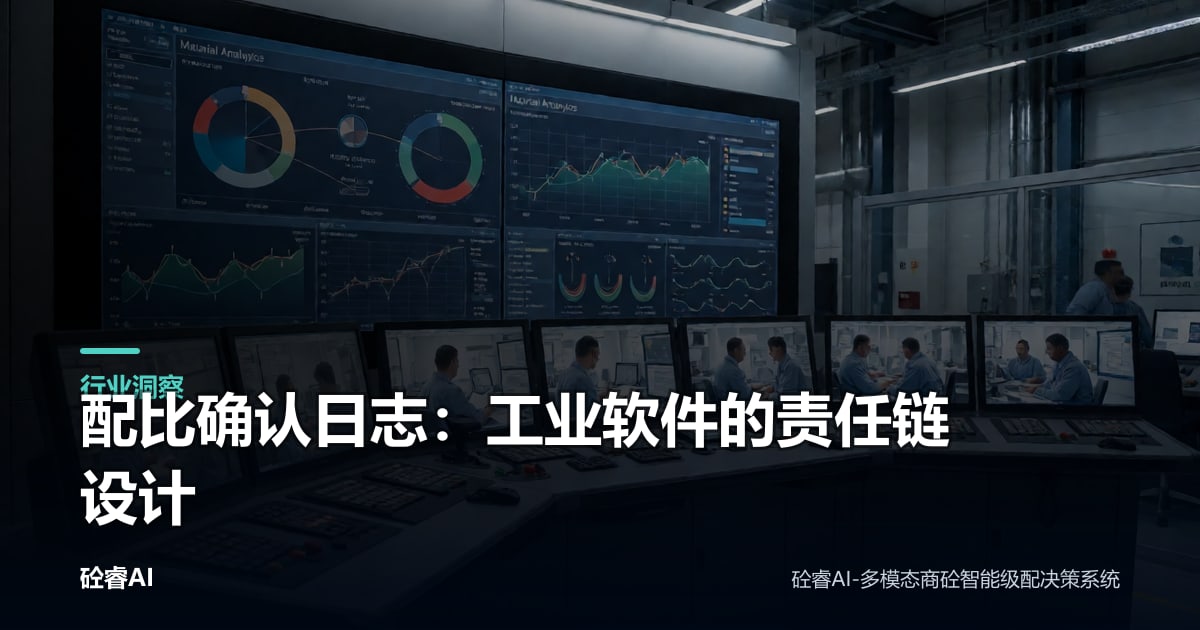 配比确认日志：工业软件的责任链设计