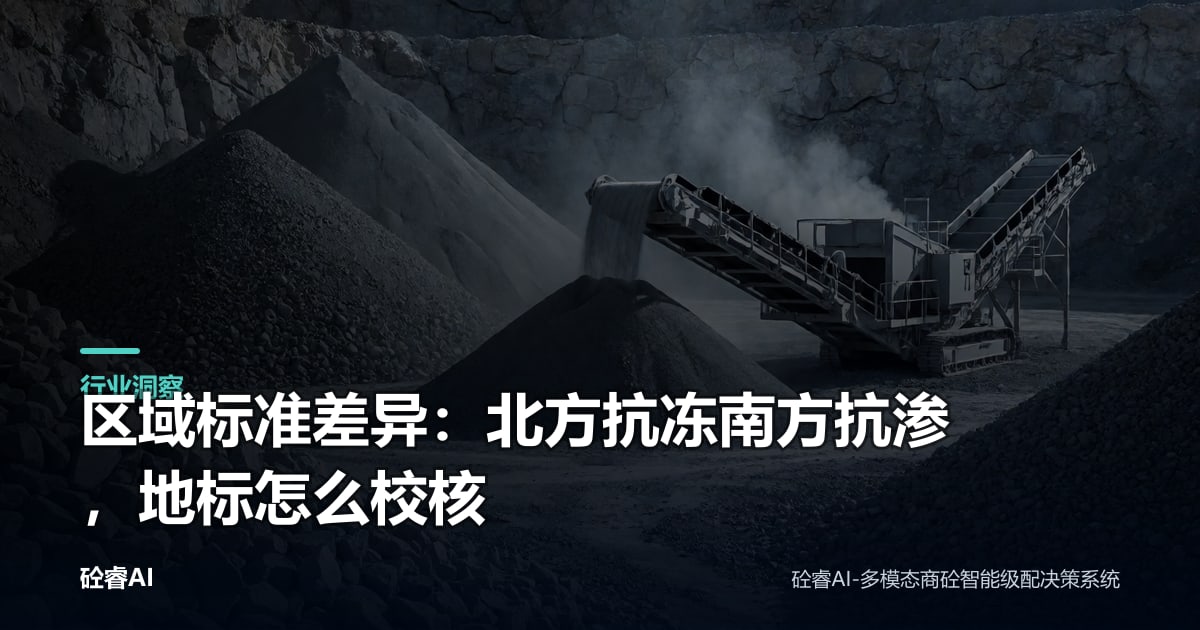 区域标准差异：北方抗冻南方抗渗，地标怎么校核