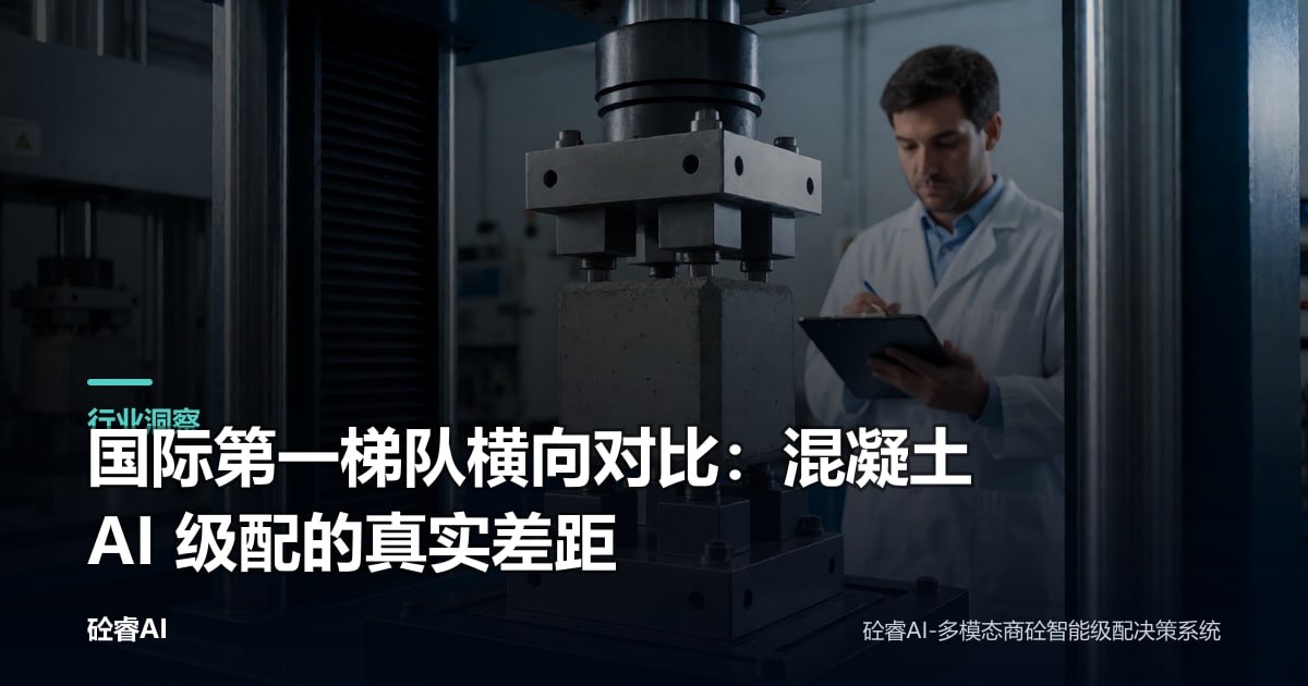 国际第一梯队横向对比：混凝土 AI 级配的真实差距